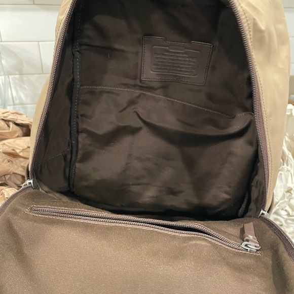 Coach Canvas leather backpack unisex - Picture 6 of 15